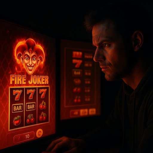 7P77 Fire Joker লাল আগুনের থিম
