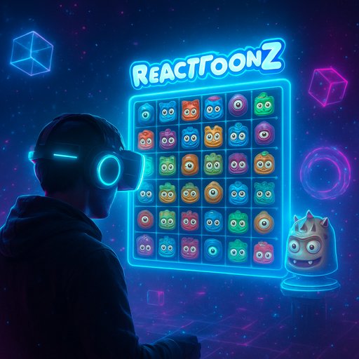 7P77 Reactoonz কার্টুন এলিয়েন বোর্ড